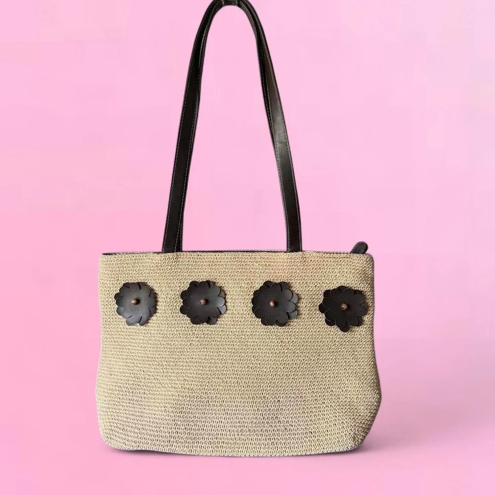 Vintage Villager Liz Claiborne Floral Shoulder Bag